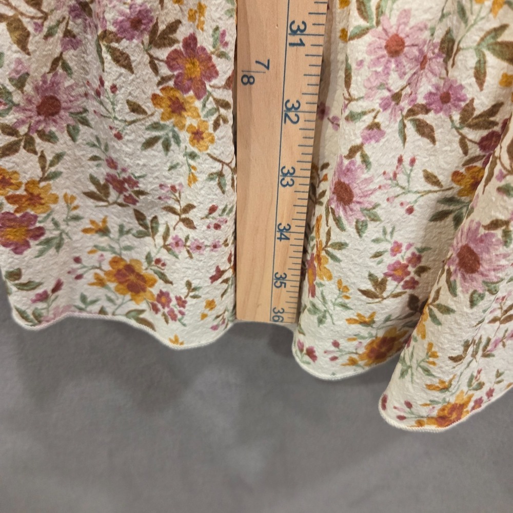 Floral Babydoll Tiered Ruffle Sundress Dress Women's Size XXL Cottage Bloomcore - Picture 10 of 10